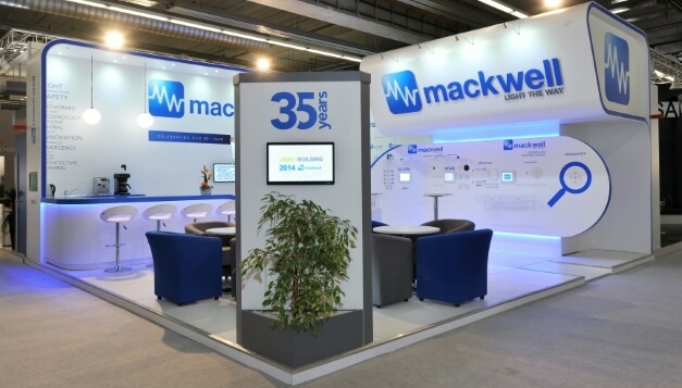 Mackwell Electronics Exhibition Stand at Light & Build