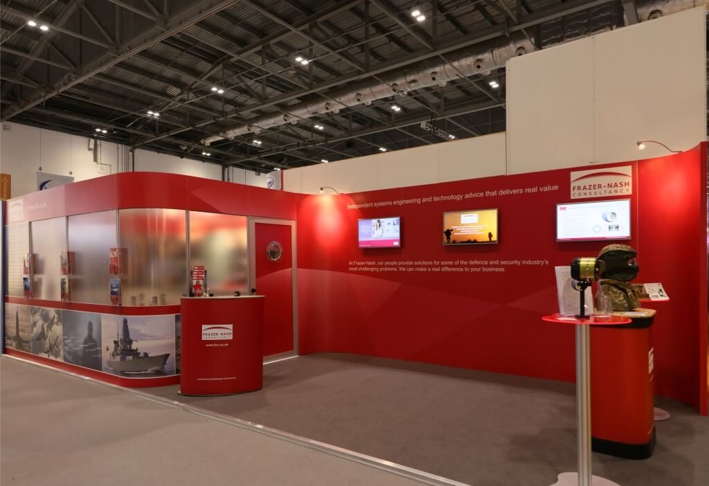 Frazer Nash exhibition stand at DSEI