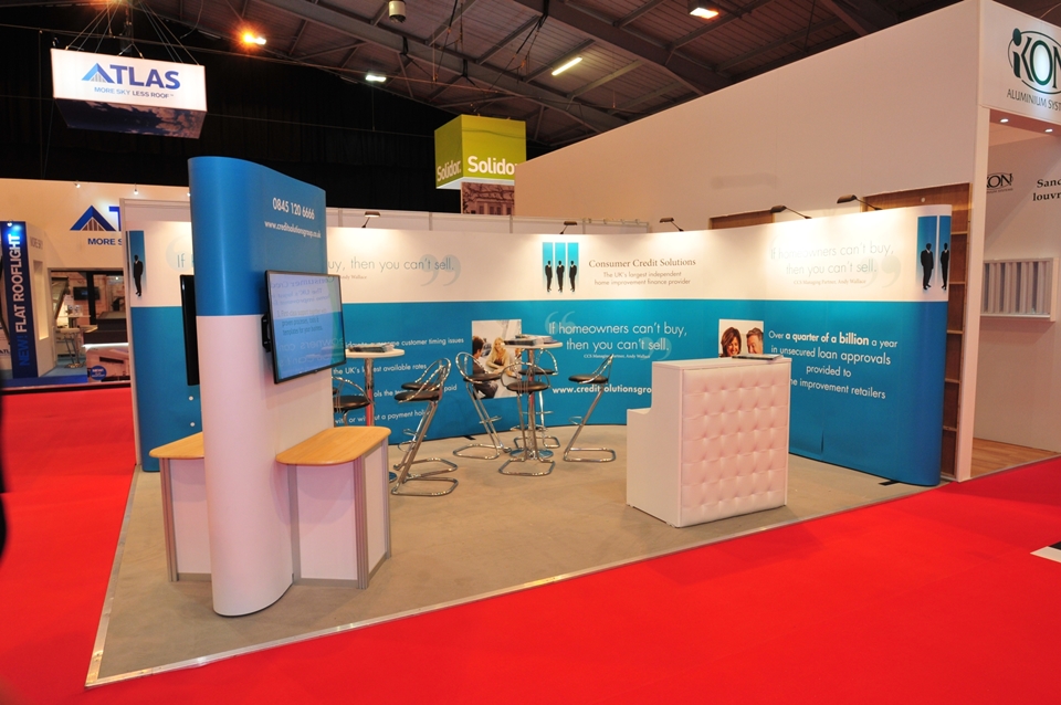 Exhibition stand for Consumer Credit Solutions