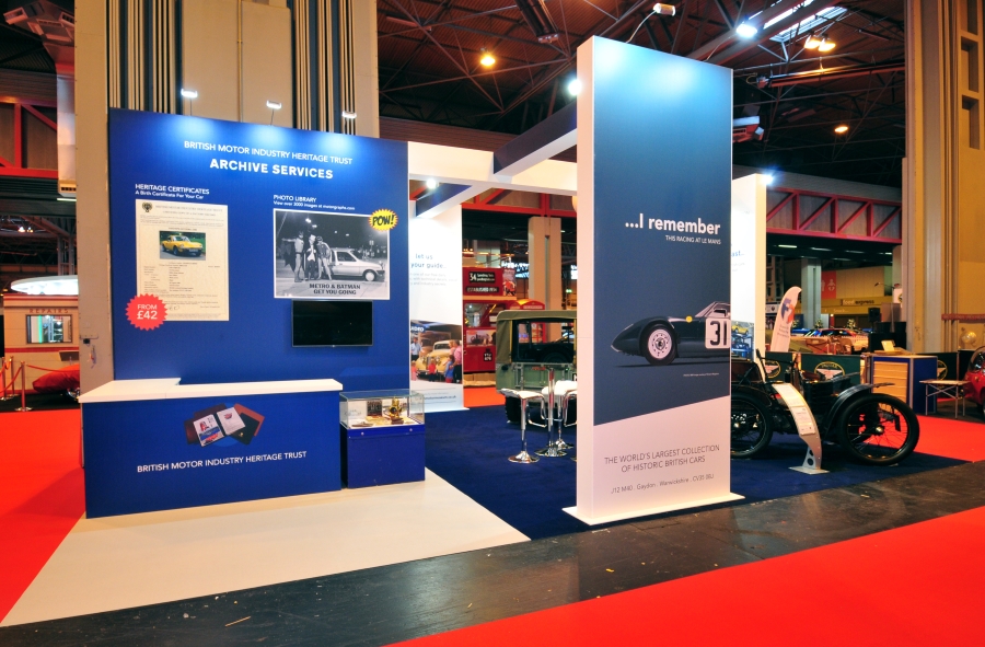 classic car show exhibition stand - british motor museum 2