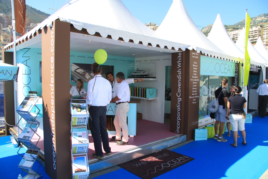 monaco yacht show exhibition stand - ocean independence 3