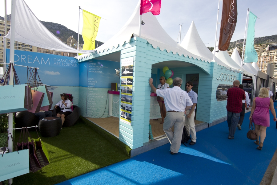 monaco yacht show exhibition stand - ocean independence 4