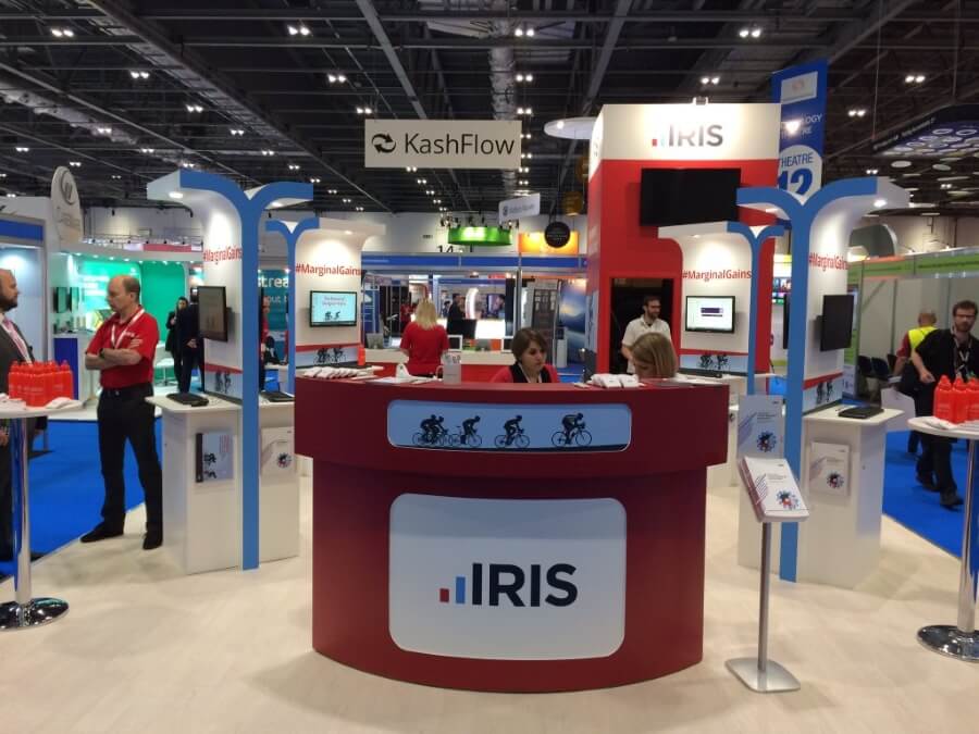 accountex exhibition stand - iris kashflow