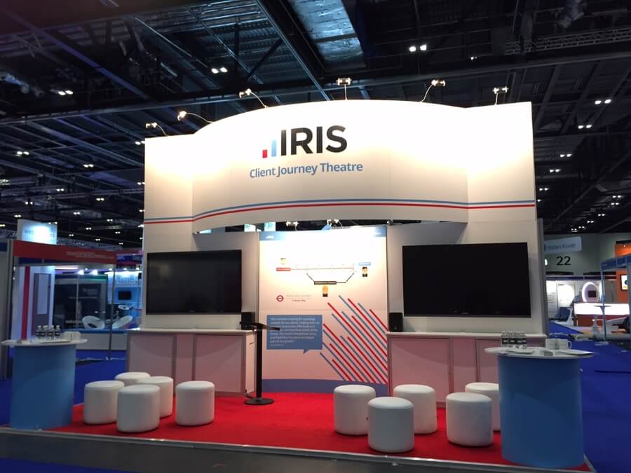 accountex exhibition stand - iris