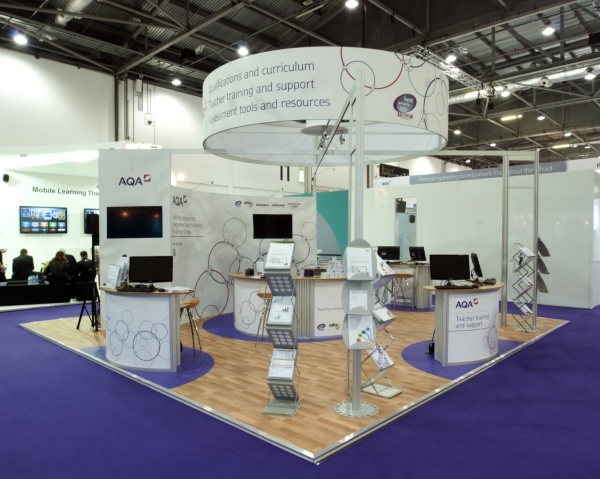 AQA exhibition stand at BETT
