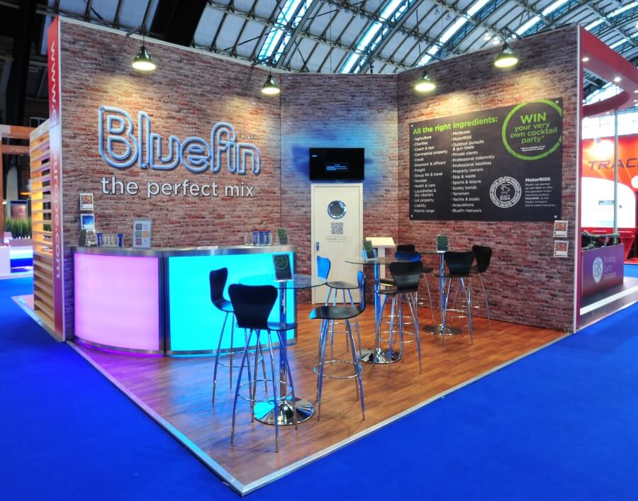 biba exhibition stand - bluefin