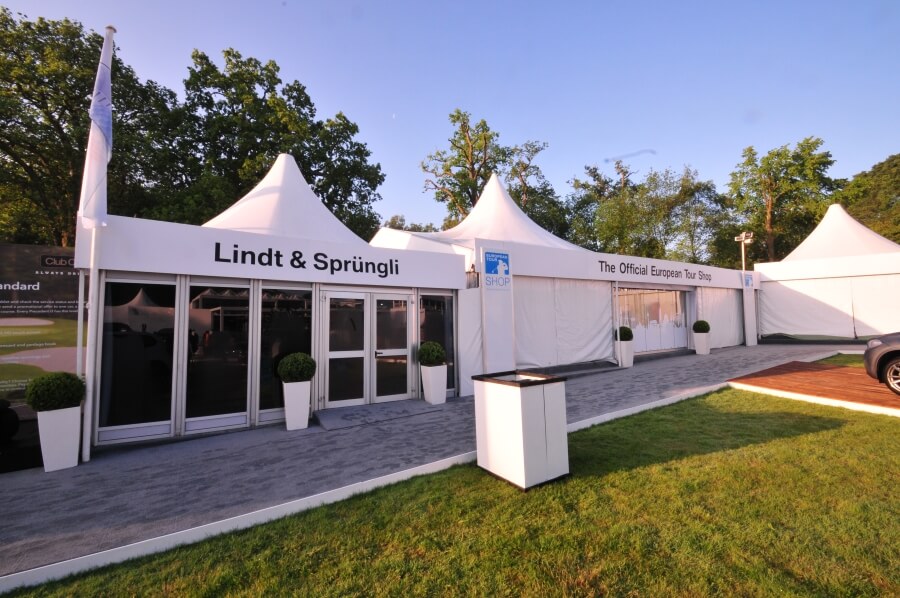 bmw pga championship exhibition stand - lindt