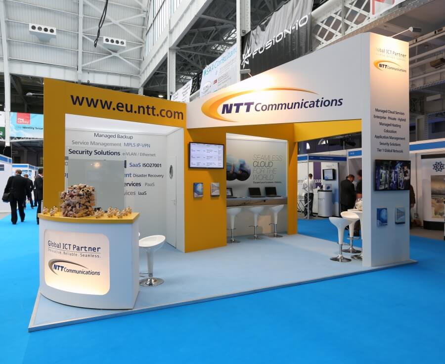 cloud expo europe exhibition stand - ntt communications