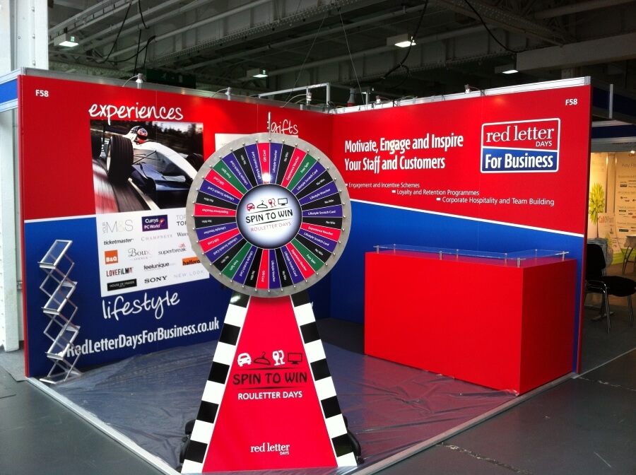 exhibition stand at employee benefits - red letter days