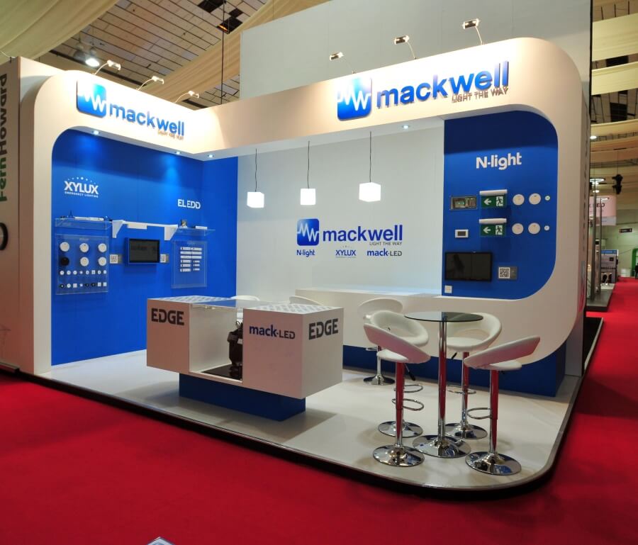 luxlive exhibition stand - mackwell electronics 2