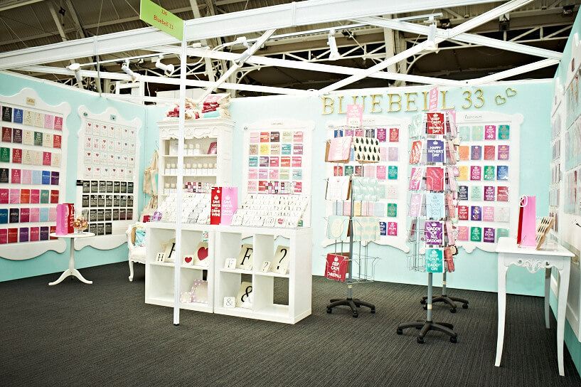 progressive greetings live exhibition stand - bluebell33