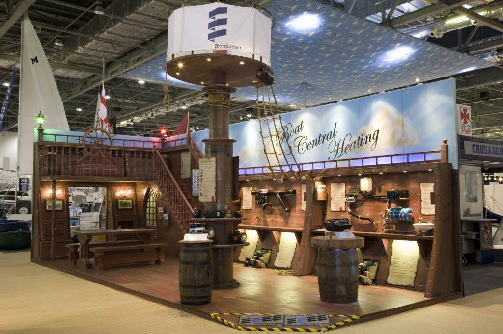 london boat show exhibition stand - eberspacher