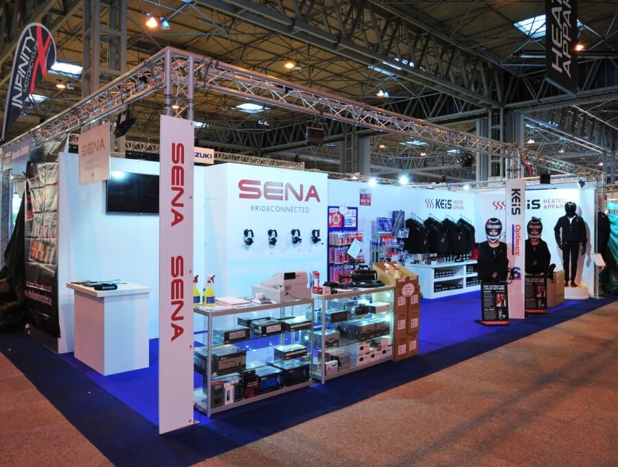 Motorcycle Live exhibition stand - Sena