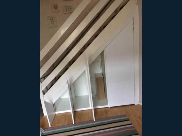 Staircase refurbishment - under stair storage 1