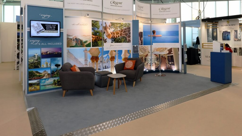 Destinations Show exhibition stand - Regent Seven Seas