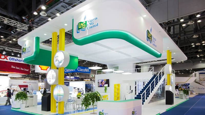 Double Decker Exhibition Stand for Nigeria LNG at Gastech 2014 Double Deck Exhibition Stand for Nigeria LNG