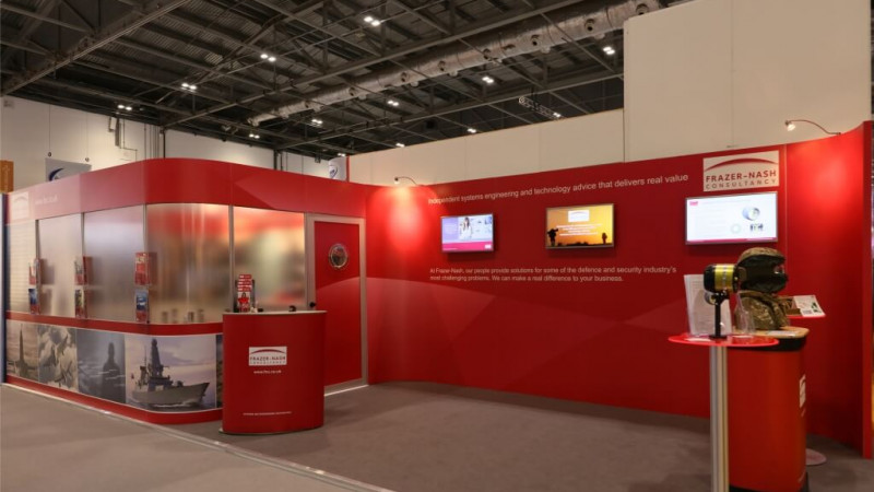 Frazer Nash exhibition stand at DSEI