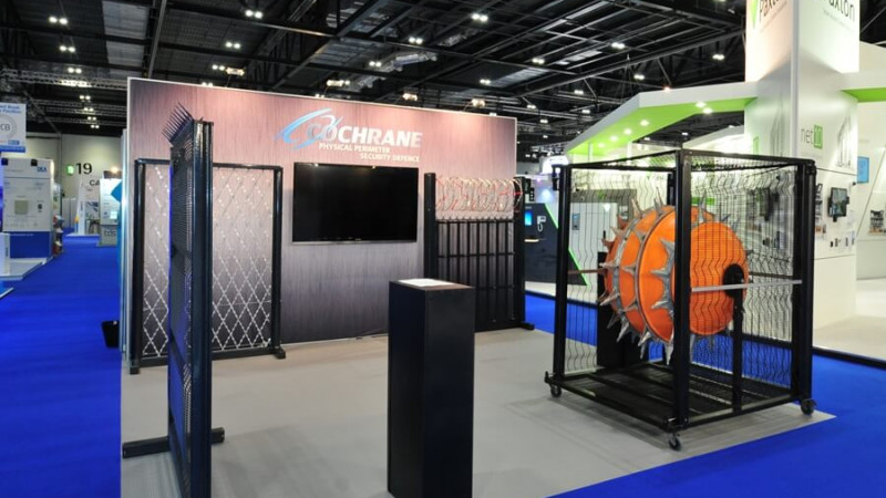 Exhibition stand for Cochrane at IFSEC