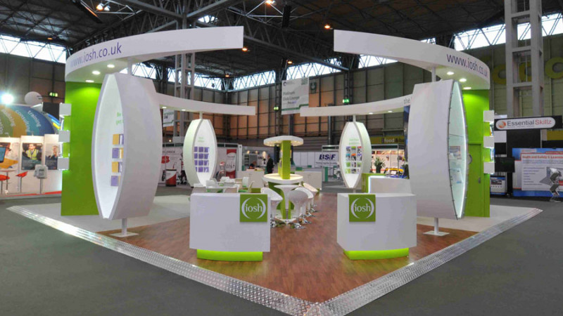 Exhibition stand for IOSH at Safety and Health Exhibition stand for IOSH