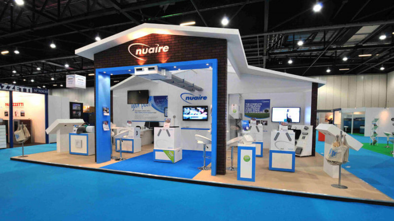 Exhibition stand for Nuaire at Ecobuild Exhibition stand for Nuaire