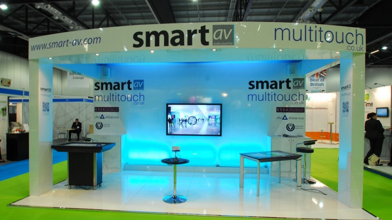 Exhibition stand for Smart AV at Confex Exhibition stand for Smart AV
