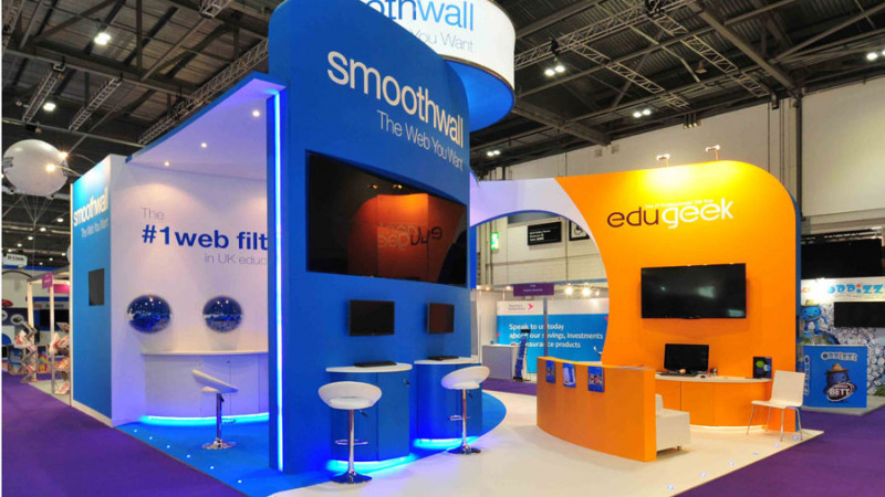 Exhibition stand for Smoothwall at BETT Show Exhibition stand for Smoothwall