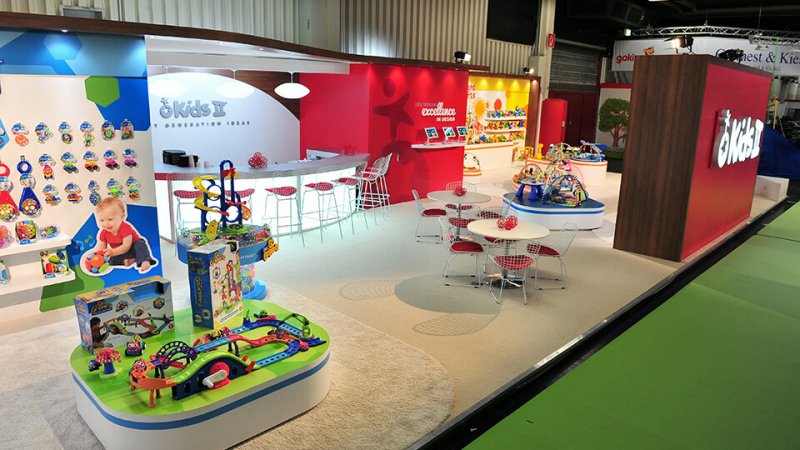 Exhibition stand for Kids II at Spielwarenmesse