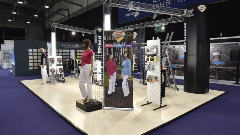 National Painting and Decorating Show exhibition stand - Shield at Work
