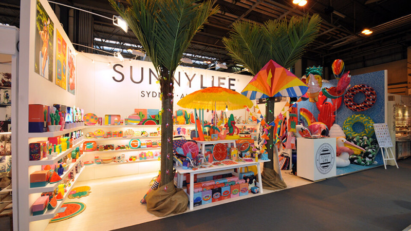 Sunnylife exhibition stand at Spring Fair