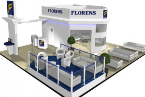 10 x 9 exhibition stand design for Florens