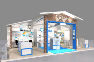10.5 x 6 exhibition stand design for Nuaire