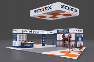 14 x 10 exhibition stand design for SCI-MX