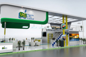 16 x 9 exhibition stand design for Nigeria LNG