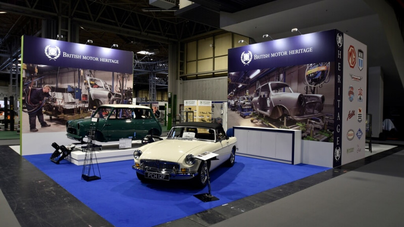 Classic Motor Show exhibition stand - British Heritage Museum
