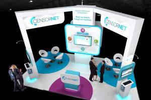 Exhibition stand design 7m x 4m - Censornet