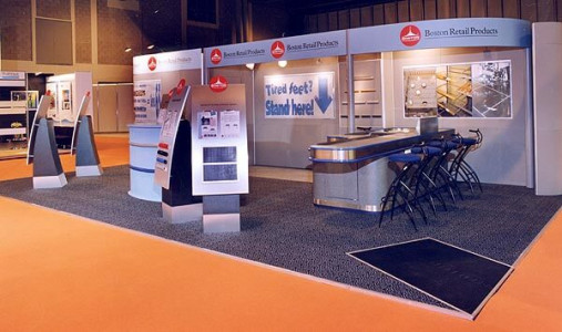 Custom exhibition stand hire example