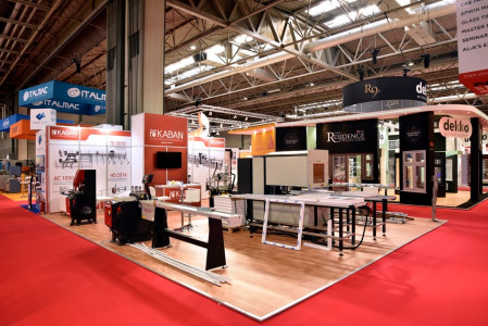 linx modular exhibition stand at fit show - kaban