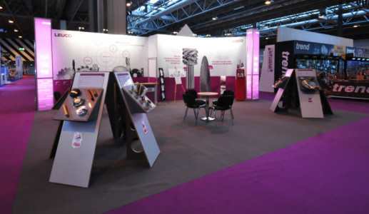 Modular exhibition stand hire - Leuco
