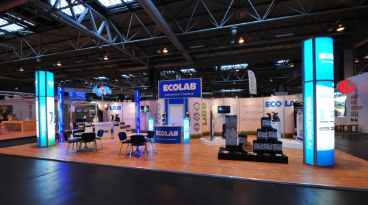 14m x 7m Linx modular exhibition stand - Ecolab