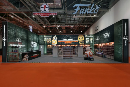 12m x 8m Linx modular exhibition stand - Underground Toys