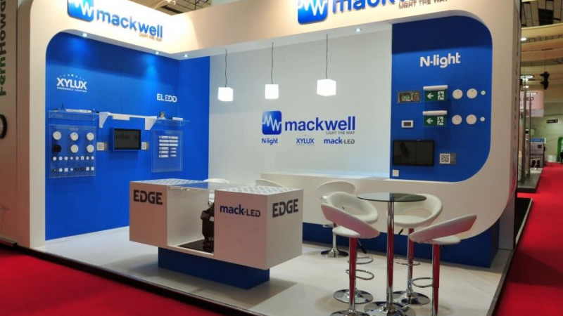 luxlive exhibition stand - mackwell electronics 2