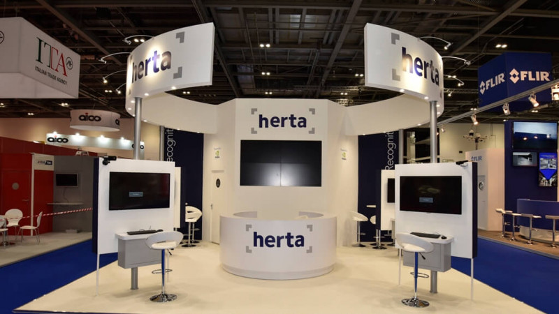 IFSEC exhibition stand - Herta Security